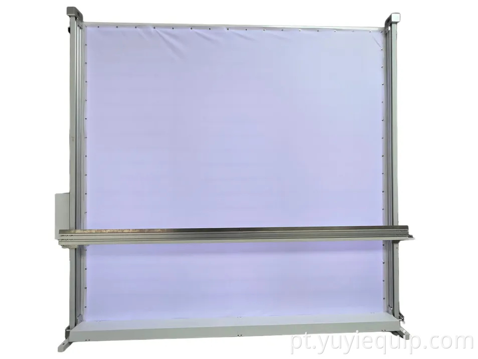 Máquina de verificação de tecido para cortina de retroiluminação LED vertical para serviço pesado